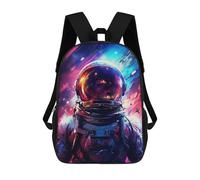 sinyumoney Neon Astronaut Sac À Dos Scolaire Pour Filles Et Garçons Avec Poche, Sac À Dos Tendance Pour Enfants 17inch