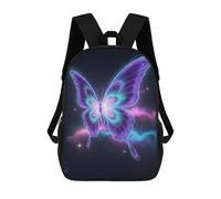 sinyumoney Neon Butterfly in Space Sac À Dos Pour Garçons Et Adolescents, Sacs À Dos Pour Filles, Sacs À Dos Pour Tout-petits, Sacs À Livres Pour L'école Primaire Et Le Collège 17inch