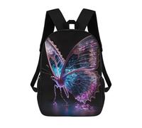 sinyumoney Neon Butterfly Sacs À Dos Pour Enfants, Cartables Imprimés En 3D, Sacs À Dos Pour Élèves Du Primaire Et Du Collège (garçons Et Filles) 17inch