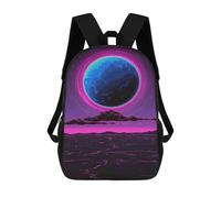 sinyumoney Neon Desert Night Sky Sac À Dos Scolaire Léger Et Décontracté Pour Adolescents, Filles, Garçons, Femmes Et Hommes 17inch