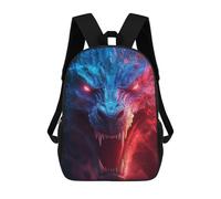 sinyumoney Neon Dragon in Flames Sacs À Dos Pour Enfants, Sac D'école Imprimé En 3D, Cartable Pour Enfants, Sac De Voyage, Sac À Dos Garçon Fille, Sac D'école Pour Enfants 17inch