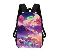 sinyumoney Neon Dreamscape -10 Sac À Dos Scolaire Pour Enfants, Sac À Dos De Voyage Décontracté, Grand Sac À Dos Pour Garçons Et Filles 17inch