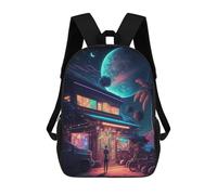 sinyumoney Neon Dreamscape -20 Sac À Dos Scolaire Pour Enfants, Imprimé En 3D, Tendance Et Décontracté, Pour Garçons, Élèves Du Primaire Et Du Collège 17inch