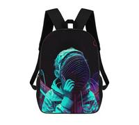 sinyumoney Neon Dreamscape-9 Sac À Dos Scolaire Imprimé En 3D Pour Enfants, Sac À Dos De Voyage, Sac Tendance Et Décontracté Pour Écoliers 17inch