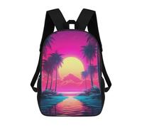 sinyumoney Neon Dreamscape Reverie Sacs À Dos Pour Enfants, Sac À Dos Scolaire, Sac À Dos Imprimé En 3D Pour Enfants, Sac À Dos De Voyage, Sac À Livres, Sac D'école Pour Enfants 17inch