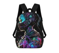 sinyumoney Neon Dreamscape Sacs À Dos Imprimés En 3D Pour Enfants, Sacs D'école Tendance Pour Garçons, Élèves Du Primaire Et Du Collège 17inch