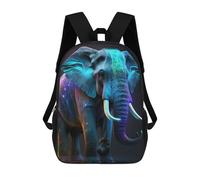 sinyumoney Neon Elephant Sac À Dos Scolaire Imprimé En 3D Pour Garçons Et Filles, Sac À Dos Pour Ordinateur Portable Pour Enfants/étudiants/adultes 17inch