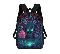 sinyumoney Neon Forest Spirits Sac À Dos Imprimé 3D Pour Enfants, Sac À Dos Léger Pour Écoliers Et Écoliers, Sac À Goûter Pour La Crèche 17inch