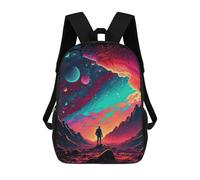 sinyumoney Neon Galaxy Sacs À Dos Scolaires Pour Enfants, Sac D'école Tendance, Sac D'école Imprimé En 3D Pour Garçons, Élèves Du Primaire Et Du Collège 17inch