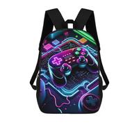 sinyumoney Neon Gaming Controller-17 Sac À Dos Imprimé 3D Pour Enfants, Sac À Dos Léger Pour Écoliers Et Écoliers, Sac À Goûter Pour La Crèche 17inch