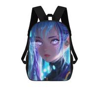 sinyumoney Neon Girl Sac À Dos Enfant, Sac À Dos Anime, Grand Sac À Dos Enfant, Sac À Dos Imprimé En 3D Pour Enfants, Cartable, Cartable Pour Garçons Et Filles 17inch