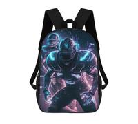 sinyumoney Neon Gridiron Giants Sac À Dos Scolaire Pour Enfants, Sac À Dos De Voyage Décontracté, Grand Sac À Dos Pour Garçons Et Filles 17inch