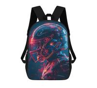 sinyumoney Neon Gridiron Glory Sac À Dos Pour Enfants, Impression 3D, Sac D'école Pour Garçons Et Filles, Sac À Dos Tendance Et Décontracté Pour Écoliers 17inch