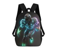 sinyumoney Neon Gridiron Legend Sac À Dos Scolaire Pour Enfants, Grand Sac À Dos 3D, Cadeau Pour Enfants 17inch