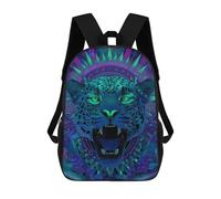 sinyumoney Neon Jaguar Art Print Sac À Dos Scolaire Imprimé En 3D, Sac À Dos Tendance Pour Enfants, Sac À Dos Pour Garçons, Élèves Du Collège 17inch