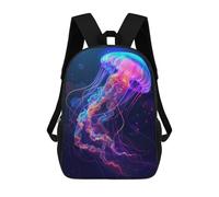 sinyumoney Neon Jellyfish Sacs À Dos Scolaires Pour Enfants, Sac D'école Imprimé En 3D Pour Garçons, Élèves Du Primaire Et Du Collège 17inch
