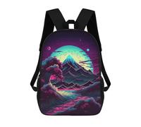 sinyumoney Neon Mountain Dreamscape -1 Sacs À Dos Pour Enfants, Sac D'école Imprimé En 3D, Cartable Pour Enfants, Sac De Voyage, Sac À Dos Garçon Fille, Sac D'école Pour Enfants 17inch