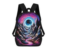 sinyumoney Neon Mountain Pathway Sacs À Dos, Sac À Dos Enfant, Sac D'école, Sac À Dos De Voyage Imprimé En 3D, Accessoire De Mode, Sac À Dos Imperméable Pour Enfants 17inch