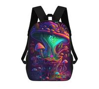 sinyumoney Neon Mushroom Fantasy Sac À Dos Pour Garçons Et Adolescents, Sacs À Dos Pour Filles, Sacs À Dos Pour Tout-petits, Sacs À Livres Pour L'école Primaire Et Le Collège 17inch