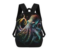 sinyumoney Neon Octopus Sacs À Dos Pour Enfants, Sac D'école Imprimé En 3D, Cartable Pour Enfants, Sac De Voyage, Sac À Dos Garçon Fille, Sac D'école Pour Enfants 17inch