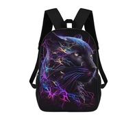 sinyumoney Neon Panther Portrait Sac À Dos Enfant, Cartable, Sacs À Dos Scolaires Imprimés En 3D Pour Élèves Du Primaire Et Du Collège, Cadeau D'anniversaire Pour Adolescents 17inch