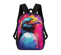 sinyumoney Neon Penguin Sacs À Dos Pour Enfants 17inch Sac À Dos Scolaire, Sac Imprimé En 3D, Cartable Pour Enfants, Sac De Voyage, Sac À Dos Garçon Fille, Sac D'école Pour Enfants