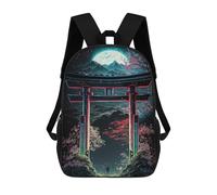 sinyumoney Neon Torii Gate Dreamscape Sacs À Dos Scolaires Pour Garçons Et Filles, Sacs À Dos Décontractés Pour Le Sport, Sacs À Dos De Grande Capacité Pour L'école Primaire 17inch