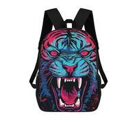sinyumoney Neon Vintage Tiger Sac À Dos Scolaire, Sac À Dos Pour Garçons Et Adolescents, Cadeau, Sac À Dos Imprimé En 3D, Sac À Dos Scolaire, Sac À Livres 17inch