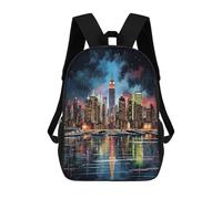 sinyumoney New York City Sacs À Dos Scolaires Pour Enfants, Sac D'école Imprimé En 3D Pour Garçons, Élèves Du Primaire Et Du Collège 17inch