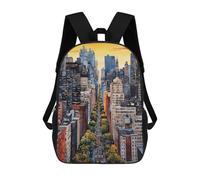 sinyumoney New York Sacs À Dos Pour Enfants, Cartables, Sacs À Dos Scolaires Imprimés En 3D, Sacs À Dos De Voyage Tendance Pour Enfants (primaire, Collège) 17inch