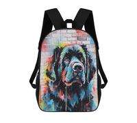 sinyumoney Newfoundland Dog Graffiti Sacs À Dos Pour Enfants, Sac D'école Imprimé En 3D, Cartable Pour Enfants, Sac De Voyage, Sac À Dos Garçon Fille, Sac D'école Pour Enfants 17inch