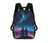 sinyumoney Night City Skyline Sacs À Dos Décontractés Pour Enfants, Sacs D'école Pour Adolescents, Filles Et Garçons, Sacs À Dos Pour Livres 17inch