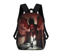 sinyumoney Nightmare in Red Room Sac À Dos Imprimé En 3D, Sac D'école Décontracté Et Tendance Pour Enfants, Sac D'école Pour Garçons, Collégiens 17inch
