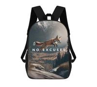 sinyumoney No Excuses Motivation Sac À Dos Imprimé En 3D, Sac D'école Décontracté Et Tendance Pour Enfants, Sac D'école Pour Garçons, Collégiens 17inch