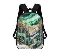 sinyumoney Northern Lights, Golden Nights Sac À Dos Scolaire Pour Enfants Imprimé En 3D, Idéal Pour Les Voyages Et Les Lectures, Pour Les Garçons Et Les Élèves Du Primaire 17inch