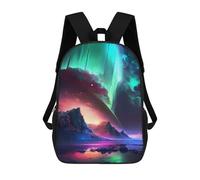 sinyumoney Northern Lights Sacs À Dos Scolaires Pour Enfants, Cartables Imprimés En 3D, Sacs D'école Tendance Pour Garçons, Élèves Du Primaire Et Du Collège 17inch