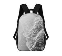 sinyumoney Ocean Waves on Black And White Beach Sacs À Dos Imprimés En 3D Pour Enfants, Sacs D'école Tendance Pour Garçons, Sacs De Voyage, Sacs Scolaires Pour Élèves Du Primaire 17inch