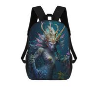 sinyumoney Oceanic Goddess Portrait Sac À Dos Imprimé Pour Enfants, Sac D'école, Sac De Voyage Pour Adultes Et Enfants 17inch