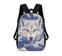 sinyumoney Oceanic Wolf Majesty Sac À Dos Scolaire Pour Enfants, 43 Cm (17 Pouces), Imprimé En 3D, Pour Garçons, Élèves Du Primaire Et Du Collège