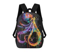 sinyumoney Octopus Animal Painting Sacs À Dos Pour Enfants, Cartables Imprimés En 3D, Sacs À Dos Pour Élèves Du Primaire Et Du Collège (garçons Et Filles) 17inch
