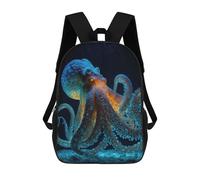 sinyumoney Octopus Animal Sac À Dos Enfant Fille 3D, Sac D'école, Sac À Dos Pour Tout-petits, Sac À Dos Décontracté, Sac À Livres Tendance 17inch