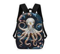 sinyumoney Octopus Kintsugi Art Sacs À Dos Scolaires Pour Enfants, Sac D'école Imprimé En 3D Pour Garçons, Élèves Du Primaire Et Du Collège 17inch