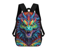 sinyumoney Ode to The Vibrant Dragon Sac À Dos Enfant, Cartable Imprimé En 3D Pour Garçons Et Adolescents 17inch