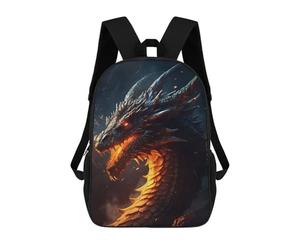 sinyumoney Old Fire Dragon Sacs À Dos Imprimés En 3D 17inch Sac À Dos Scolaire Pour Enfants, Sac À Dos Décontracté Pour La Journée, Sac De Voyage Décontracté Pour Les Élèves Du Collège