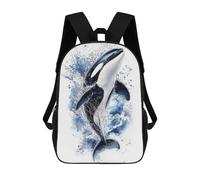 sinyumoney Orca - Killer Whale Sacs À Dos Scolaires Pour Enfants, Sac D'école Imprimé En 3D Pour Garçons, Élèves Du Primaire Et Du Collège 17inch