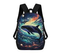 sinyumoney Orca Space Whale Sacs À Dos Scolaires Pour Enfants, Sac D'école Imprimé En 3D Pour Garçons, Élèves Du Primaire Et Du Collège 17inch