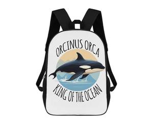 sinyumoney Orcinus Orca King of The Ocean Sacs À Dos Pour Enfants, Cartables, Sacs À Dos Scolaires Imprimés En 3D, Sacs À Dos De Voyage Tendance Pour Enfants (primaire, Collège) 17inch