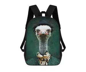 sinyumoney Ostrich Fashion Sac À Dos Pour Enfants, Impression 3D, Sac D'école Pour Garçons Et Filles, Sac À Dos Tendance Et Décontracté Pour Écoliers 17inch