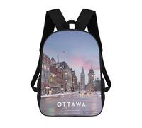 sinyumoney OTTAWA 4 Sacs À Dos Pour Garçons, Cartables Imprimés En 3D, Sacs À Dos De Voyage Tendance Pour Garçons (primaire, Collège) 17inch