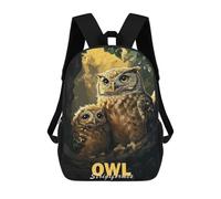sinyumoney Owl Family Portrait Sacs À Dos Imprimés En 3D Pour Enfants, Sacs D'école Tendance Pour Garçons, Sacs De Voyage, Sacs Scolaires Pour Élèves Du Primaire 17inch